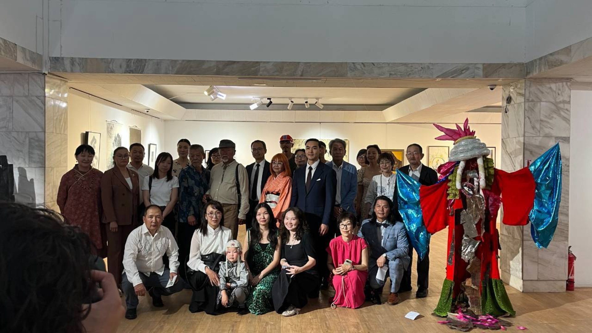 蒙古國立現代美術館展覽現場（National Art Gallery of Mongolia）STARS IN MONGOLIA AND JAPAN