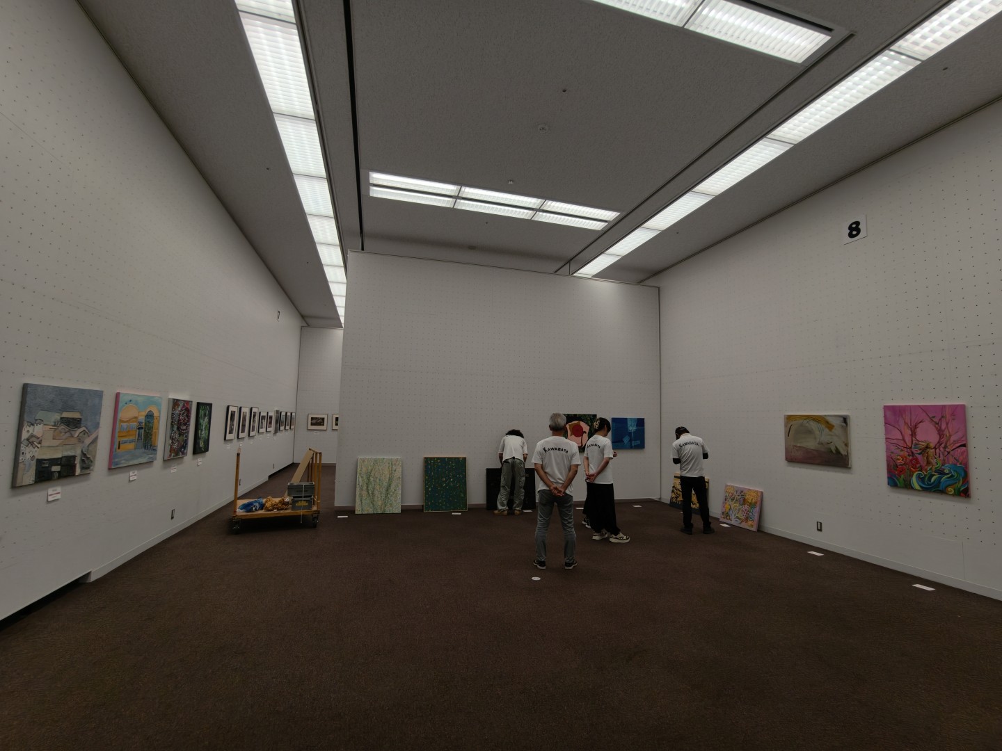 第14回東京現展-日本國立東京都美術館展場現場佈展