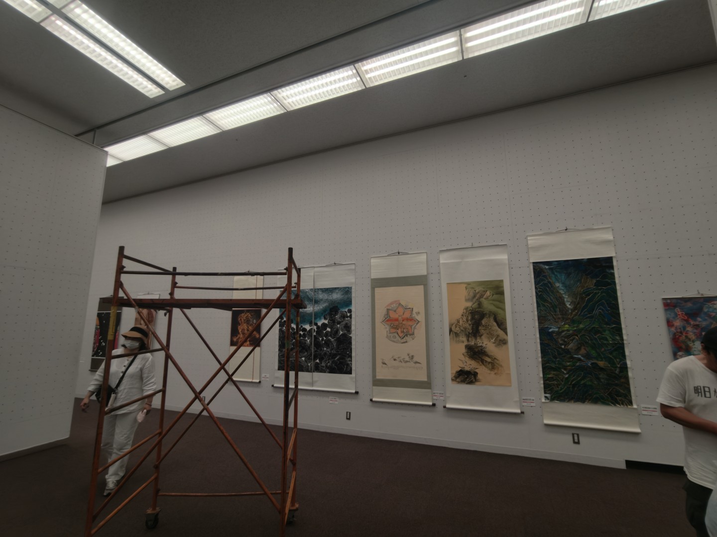 第14回東京現展-日本國立東京都美術館展場現場佈展