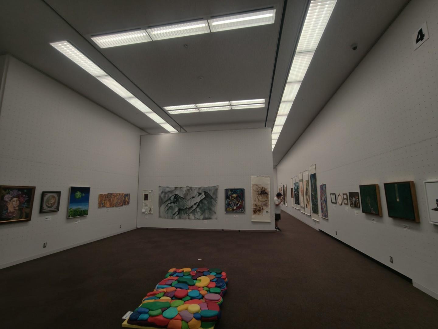 第14回東京現展-日本國立東京都美術館展場現場佈展