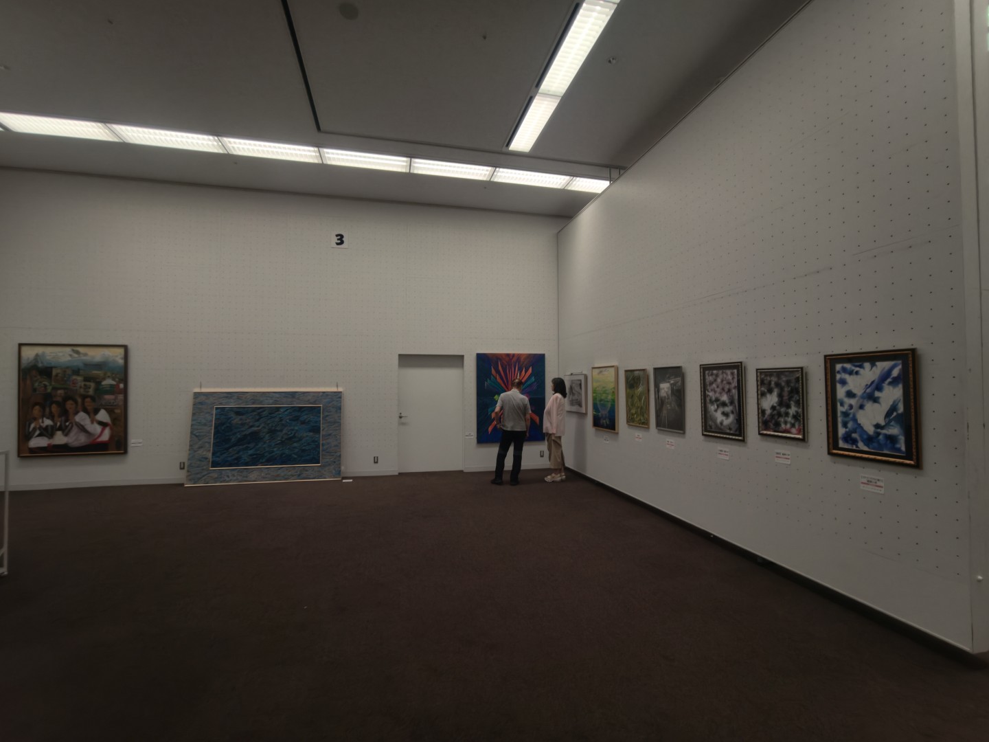 第14回東京現展-日本國立東京都美術館展場現場佈展
