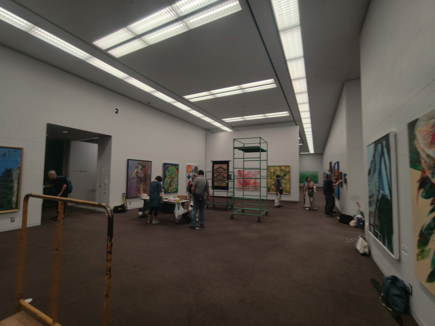 第14回東京現展-日本國立東京都美術館展場現場佈展
