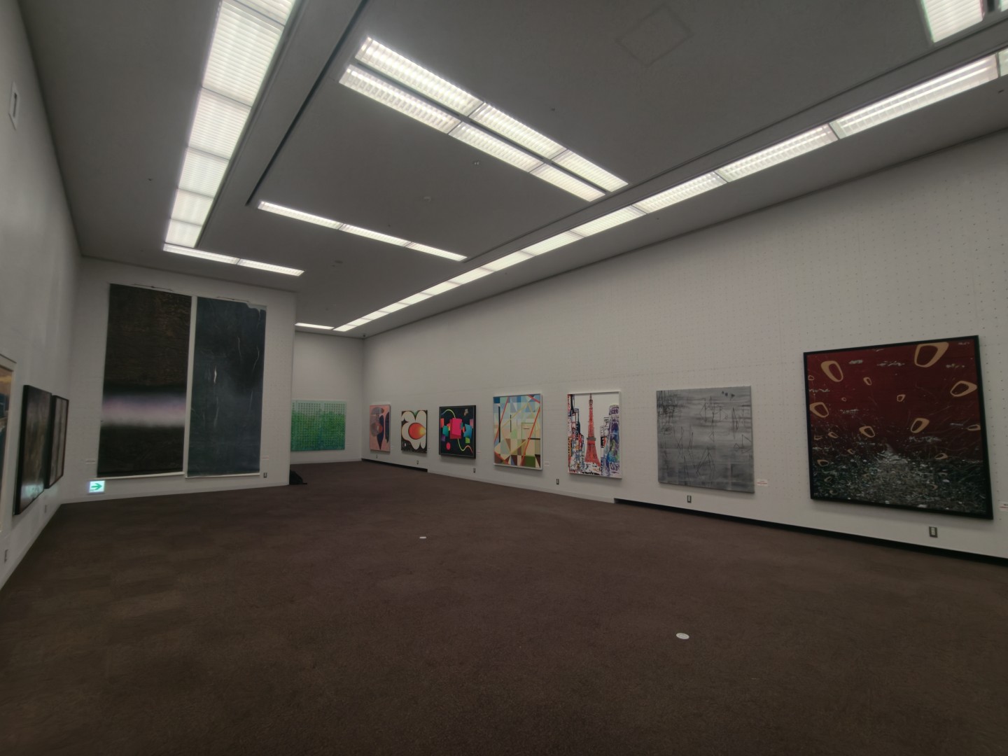 第14回東京現展-日本國立東京都美術館展場現場佈展