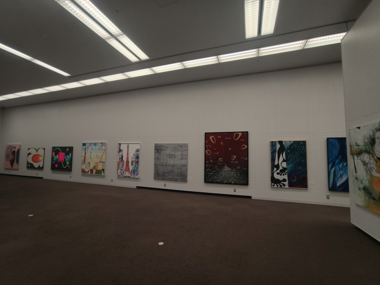 第14回東京現展-日本國立東京都美術館展場現場佈展