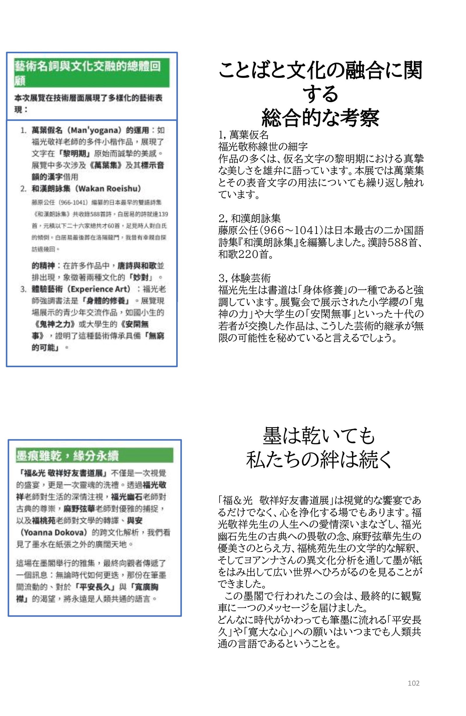 《福&光 敬祥好友書道展》---撰文與藝術評論：王穆提